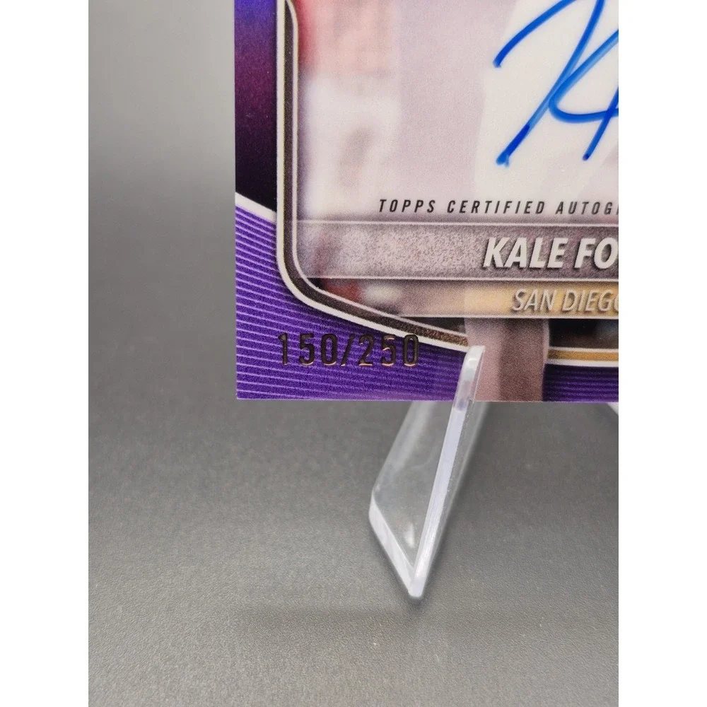 2025 Bowman Chrome Kale Fountain #CPA-KFO 1st Bowman True Purple Auto /250 (AU)